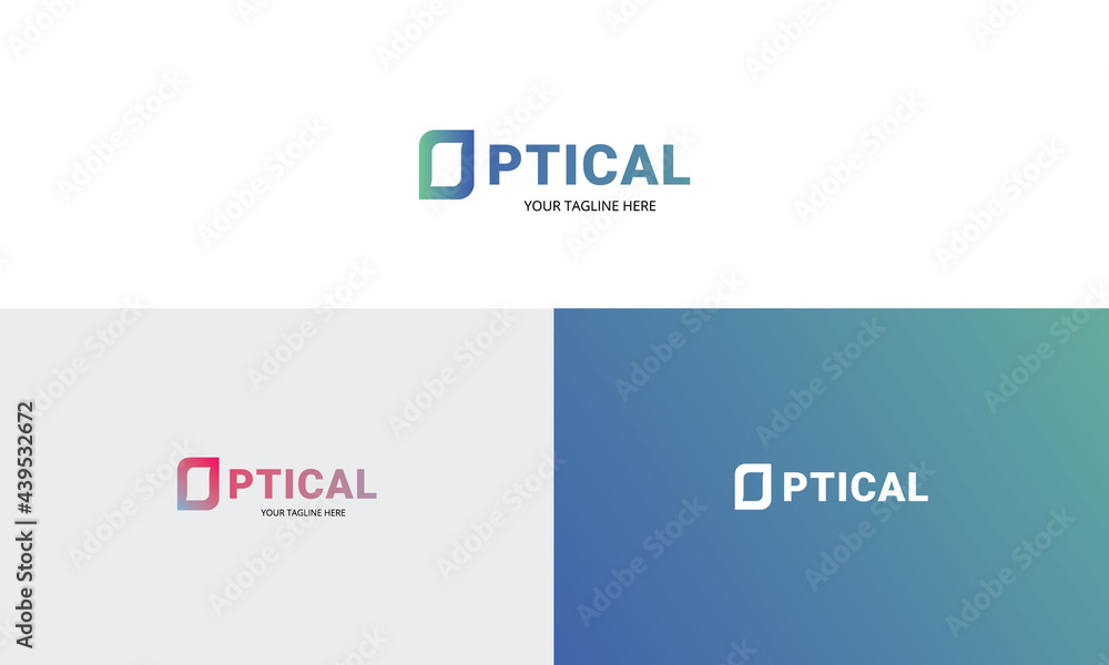 Fototapeta premium O Letter Optical Logo Icon Design. O Creative Company Vector LogoTemplate.
