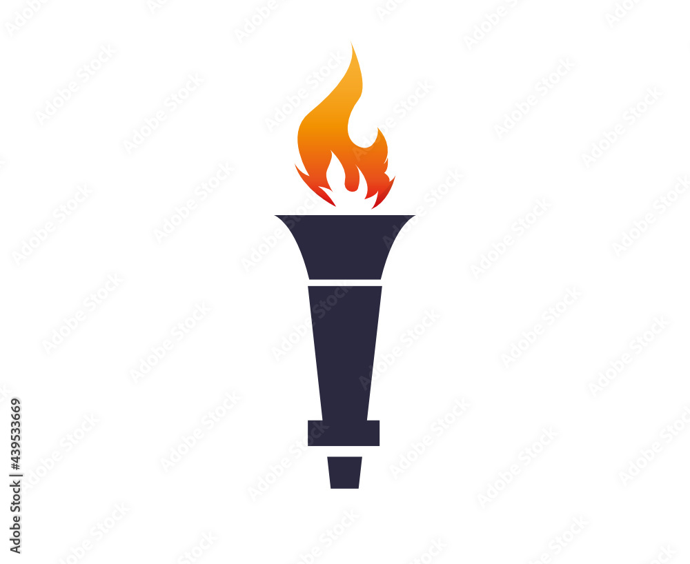 design torch symbol flame abstract illustration vector on Background White
design torch symbol flame abstract illustration vector on Background White