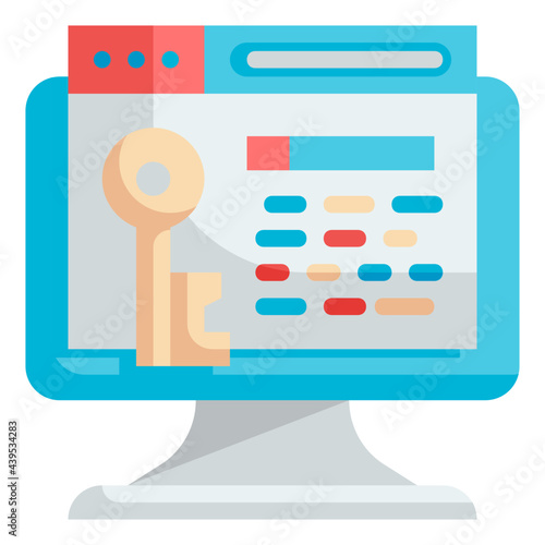 keyword flat icon