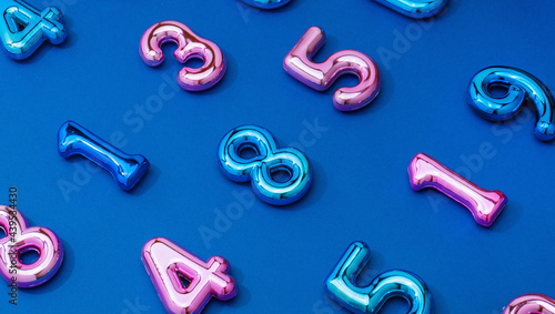 Chrome Balloon Numbers photo