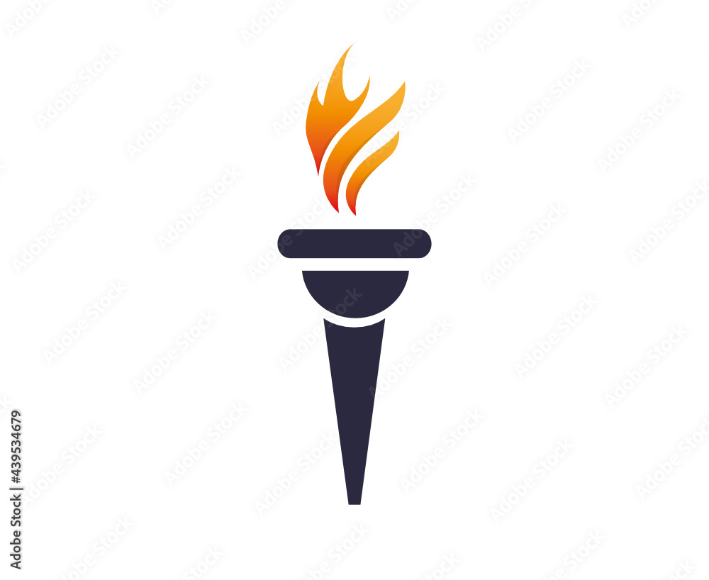 fire torch Blue illustration flame abstract design with Background White
fire torch Blue illustration flame abstract design with Background White