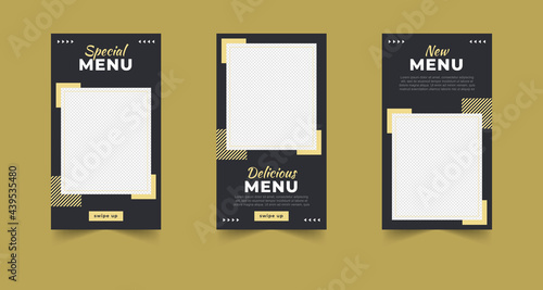 food social media stories