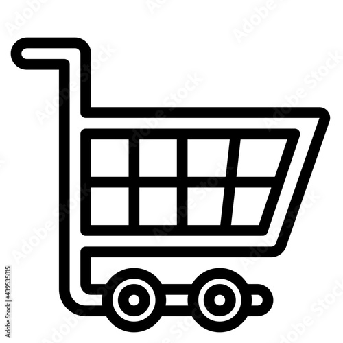 cart outline style icon