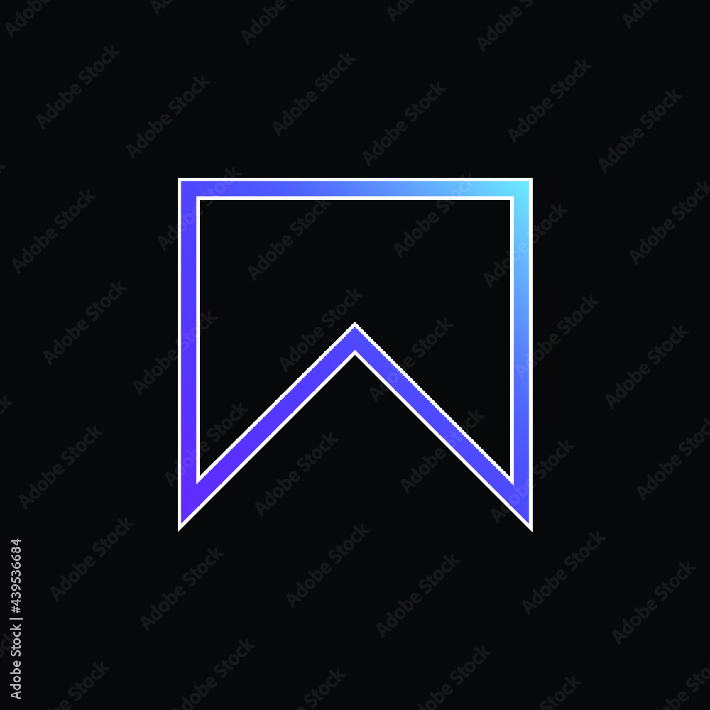 Bookmark Outline blue gradient vector icon Bookmark Outline blue gradient vector icon