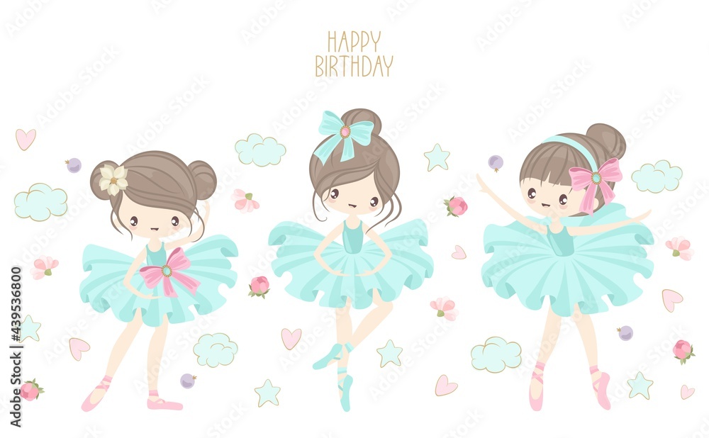 Cute ballerina on the background of stars, clouds and hearts. Vector illustration in a simple style.
Cute ballerina on the background of stars, clouds and hearts. Vector illustration in a simple style.