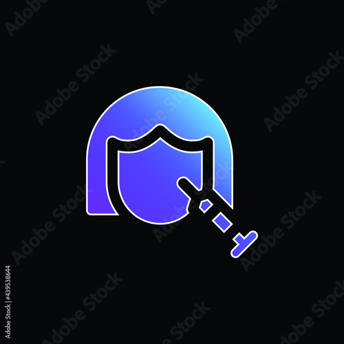 Botox blue gradient vector icon