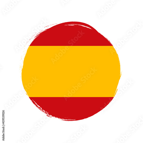 Bandera de Espa  a  Flag of Spain  banner with grunge brush