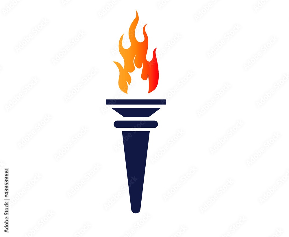 Blue torch Flaming on White Background illustration abstract design
Blue torch Flaming on White Background illustration abstract design