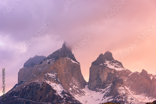 The most attractive place in the world, Torres del Paine National Park, a popular travel destination in Chile. The stunning natural scenery of South America.