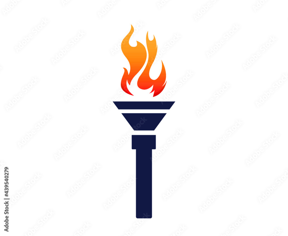 design Blue torch Flaming on Background White abstract illustration
design Blue torch Flaming on Background White abstract illustration
