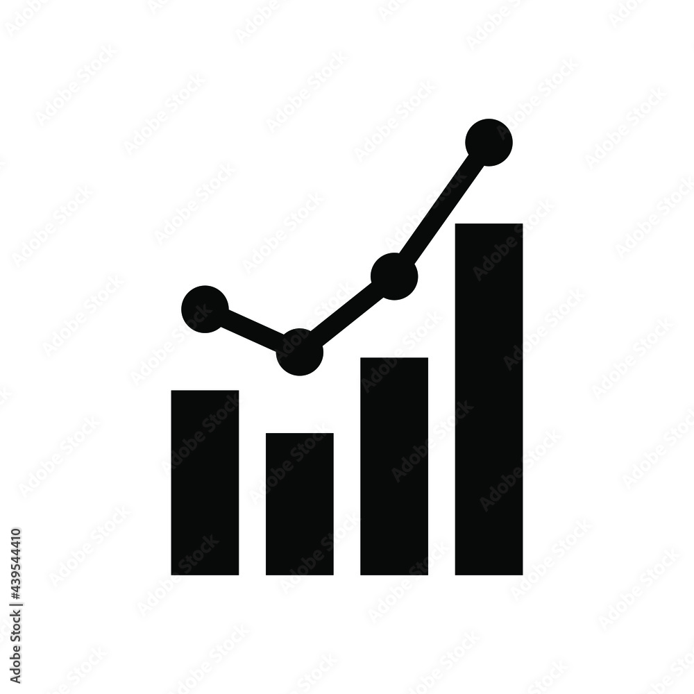 Analytics chart icon vector graphic illustration Analytics chart icon vector graphic illustration
