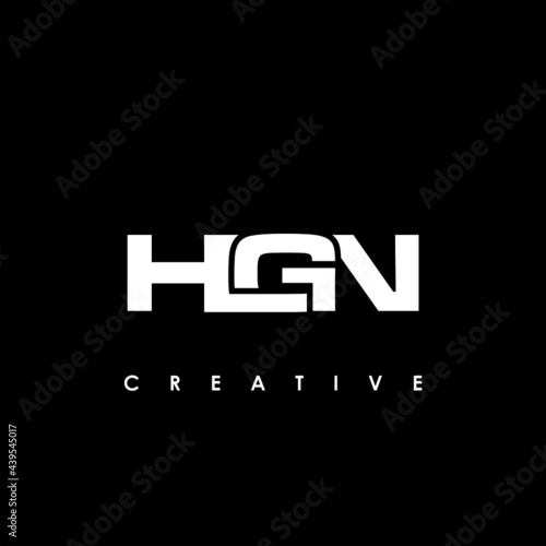 HGN Letter Initial Logo Design Template Vector Illustration