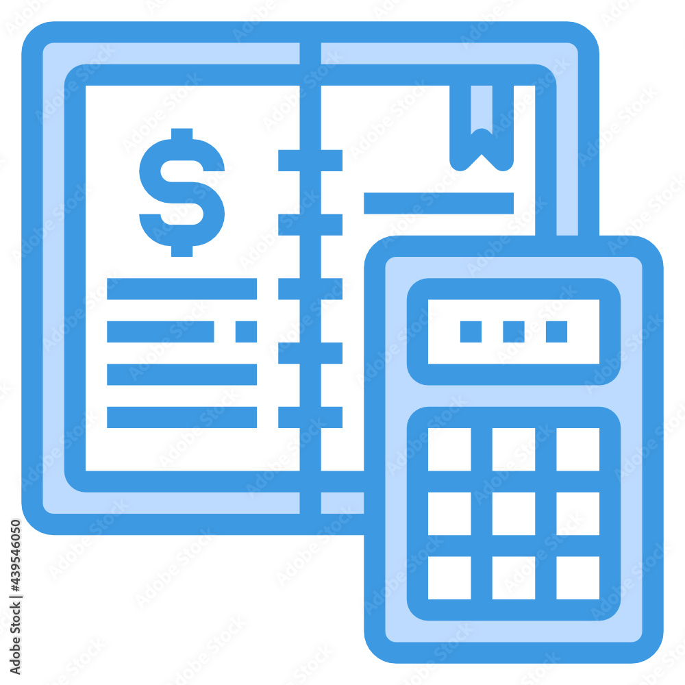 Obraz premium Ledger blue line icon