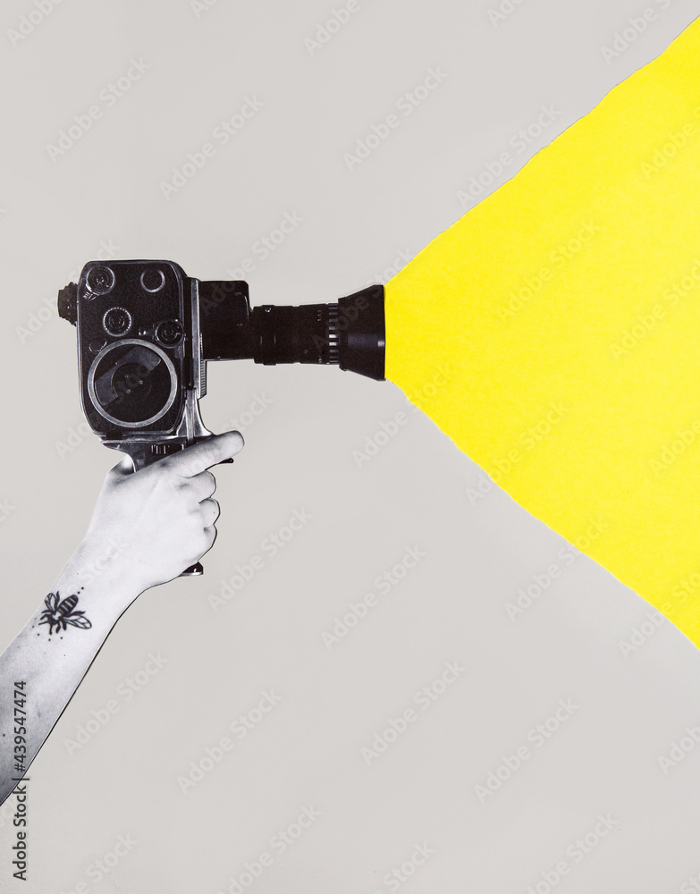 © kkgas/Stocksy - Cinecamera yellow collage
