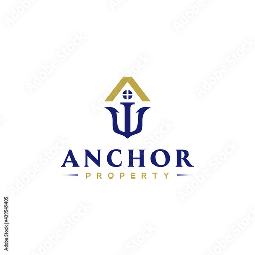 Creative Anchor For Property Logo Design