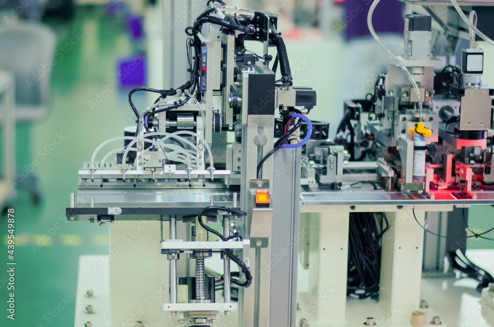 Industrial machine in the factory semiconductor industry Industrial machine in the factory semiconductor industry