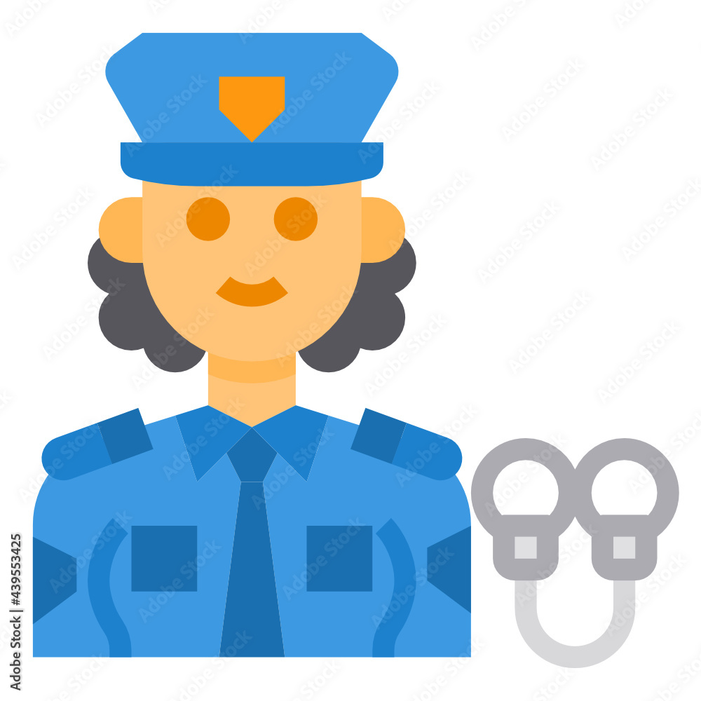 Police flat icon