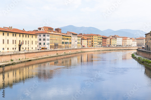 Ponte Solferino Bridge. Arno River. Pisa. Italy. photo