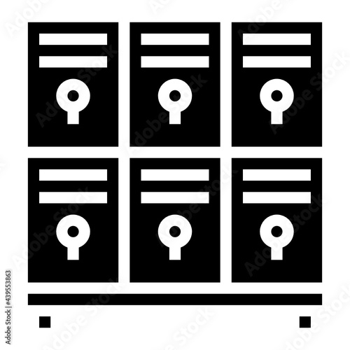 locker glyph icon