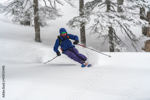 skiing male photo