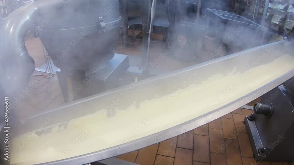 Factory for the production of butter. Automated line. Food production. Factory for the production of butter. Automated line. Food production.