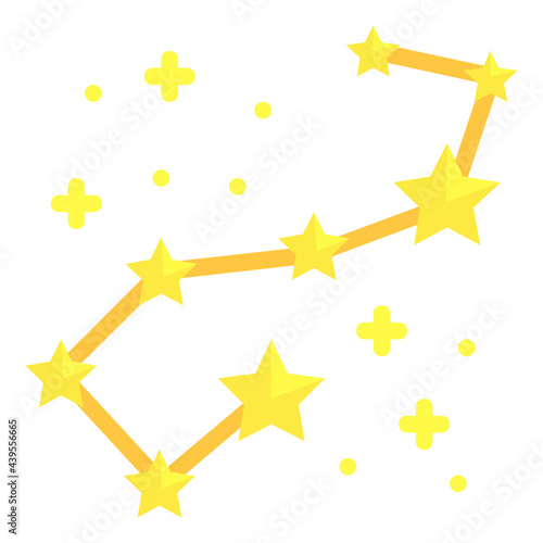 constellation flat icon