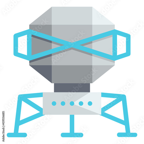 lander flat icon