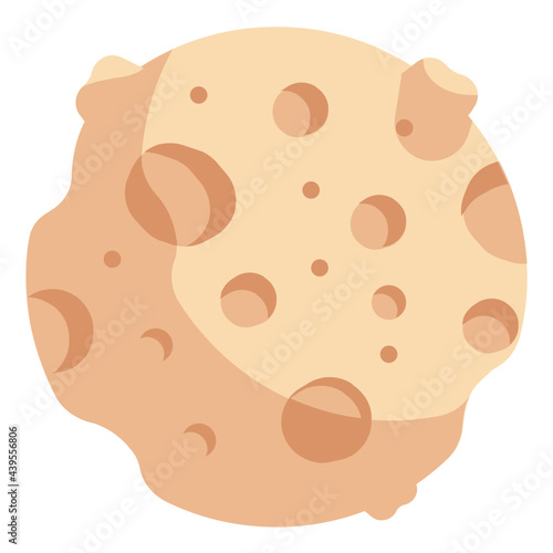 asteroid flat icon