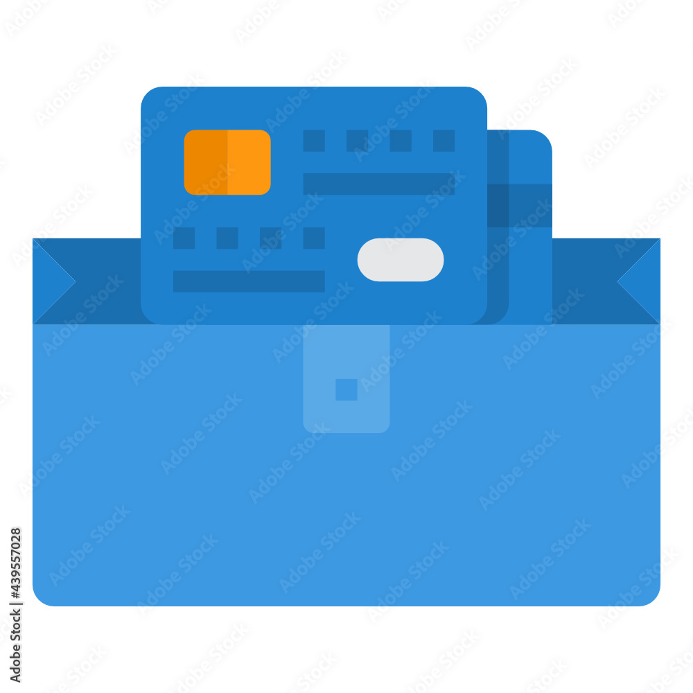 Wallet flat icon Wallet flat icon