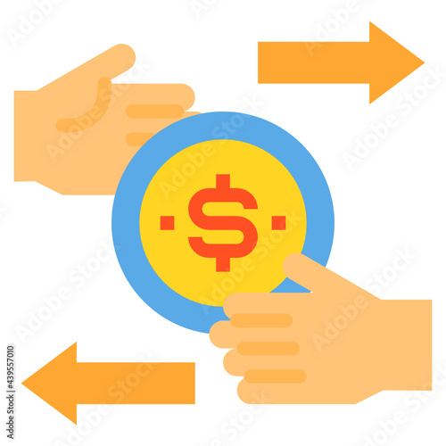 Transfer flat icon