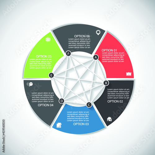 Design for business data visualization, cover layout and infographic