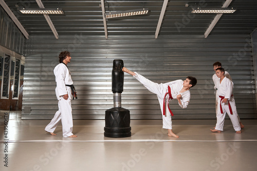 Taekwondo class photo