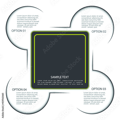Infographic elements for annual reports