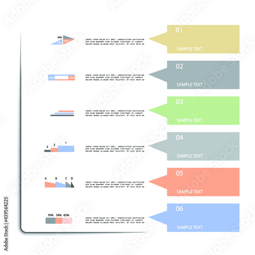 Infographic elements for annual reports