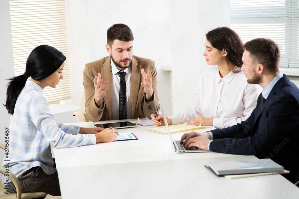 Business people working together in the office Business people working together in the office