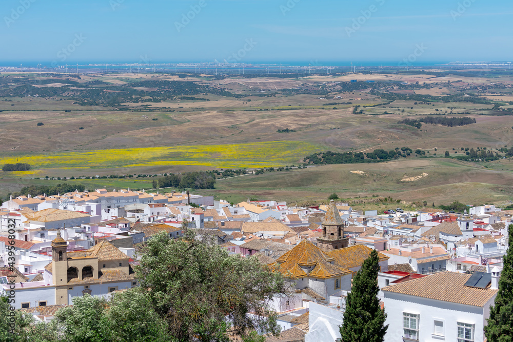Medina Sidonia, in the province of Cadiz with the Victory Church. Andalusia. Spain. Europe.
