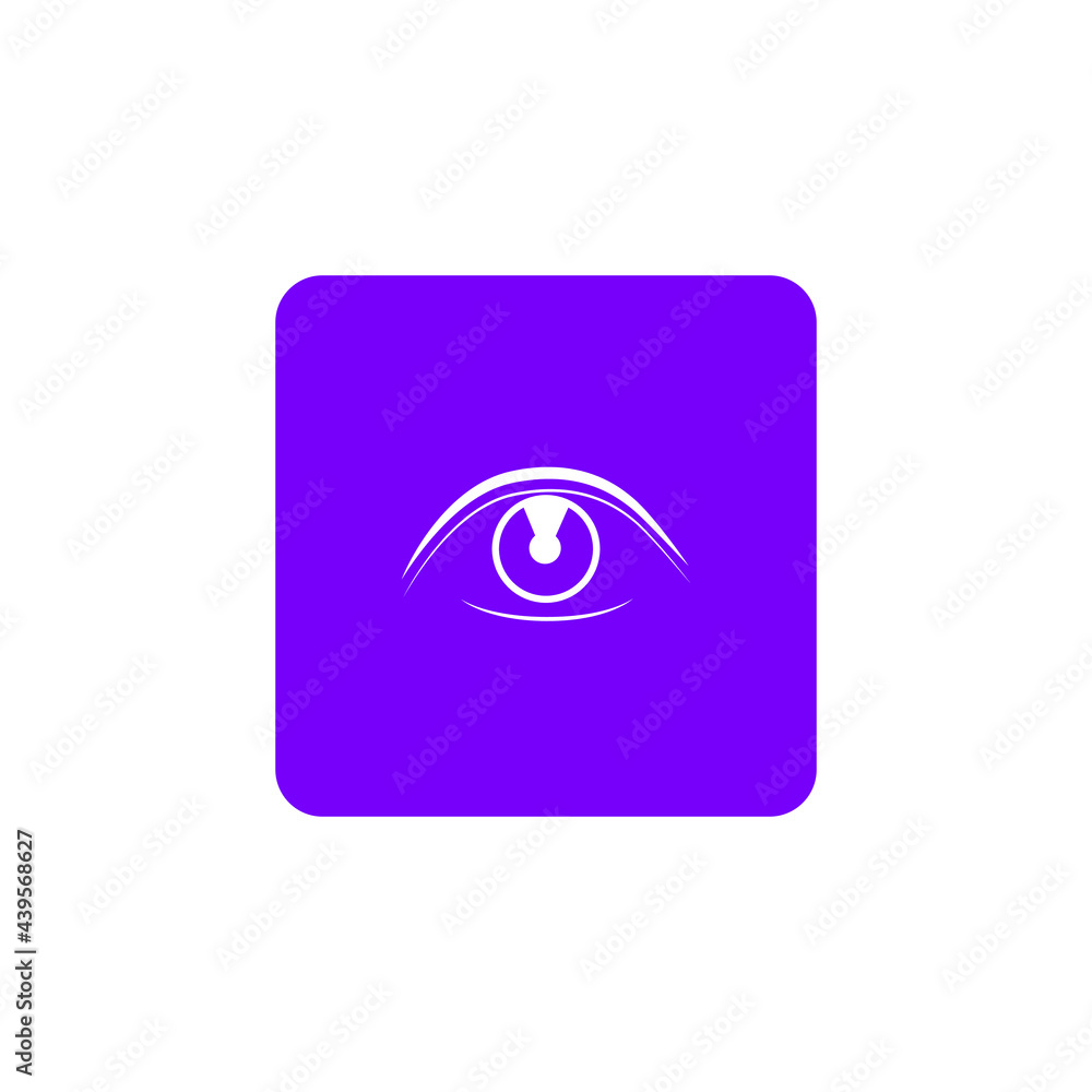 Eye icon for the design of applications and websites. Vector image. Eye icon for the design of applications and websites. Vector image.