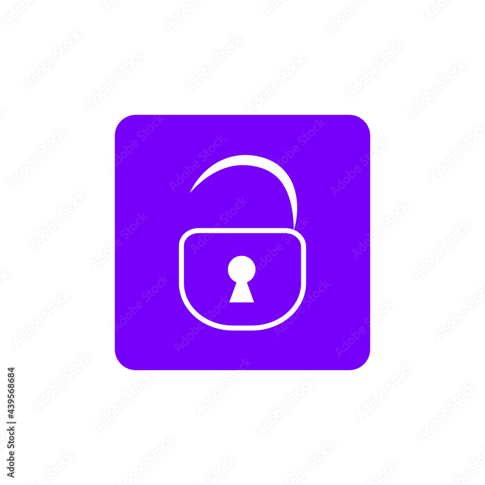 Open lock icon. Vector image for design. Open lock icon. Vector image for design.