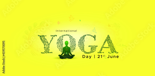 Yoga meditation concept. international yoga day. Employees, people doing yoga, breathing exercises, Ayurvedic meditation and enhancing immune system