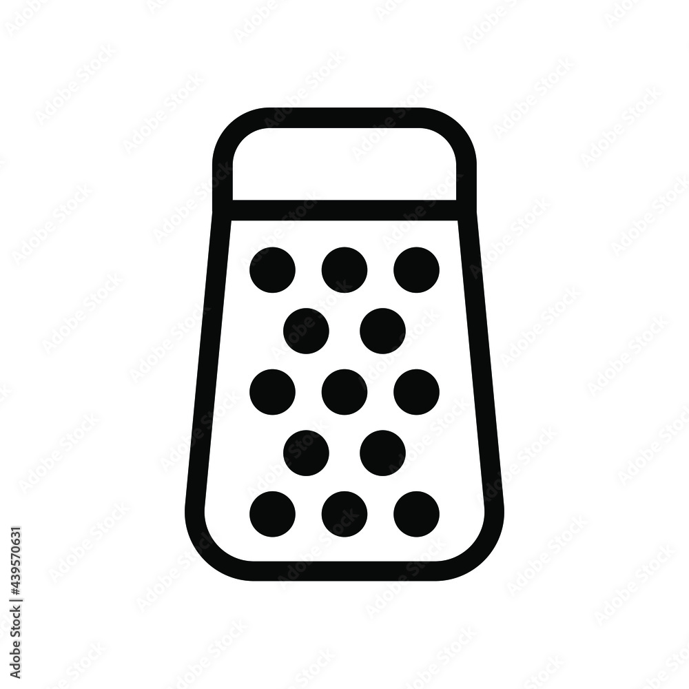 Grater icon. Black icon. Vector illustration. Grater icon. Black icon. Vector illustration.