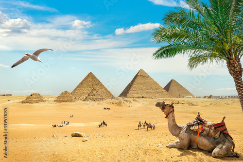 Ruined egyptian pyramids © zevana
