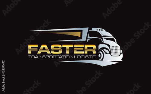 Illustration graphic vector of logistics and delivery company logo design template
