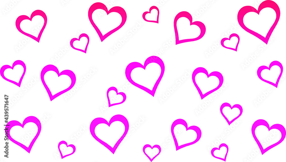 Red heart ring pattern Red heart ring pattern