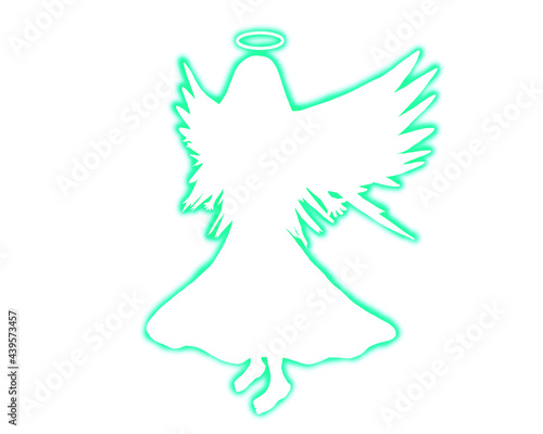 Archangel shining in green