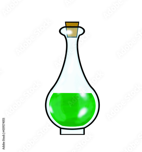 Green potion illustration