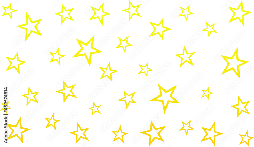 Yellow star ring pattern Yellow star ring pattern