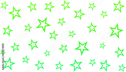 Green star ring pattern © Longing888
