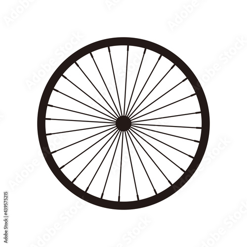 bicycle wheel icon illustration sign