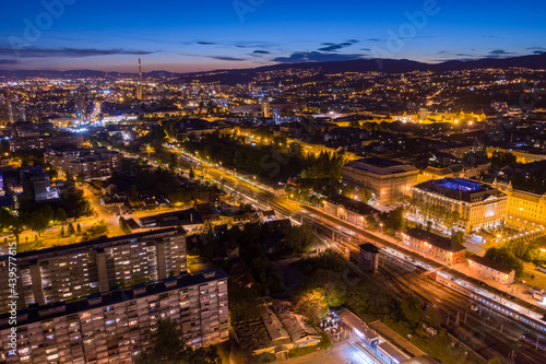 Aerial view of Zagreb