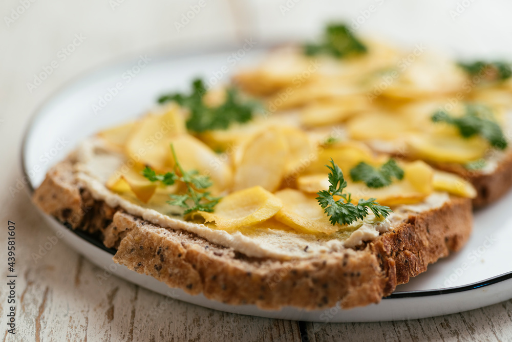 Roasted Parsnips Toast Roasted Parsnips Toast